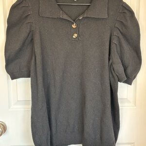 Who What Wear Charcoal Knit Top